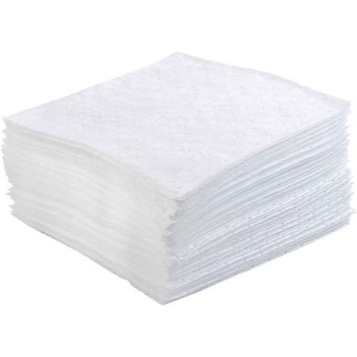 Product image for Brady OP50 Oil Plus Oil Only Absorbent Pads - Heavy Weight, 30" x 30", Absorbency Capacity 41 gal