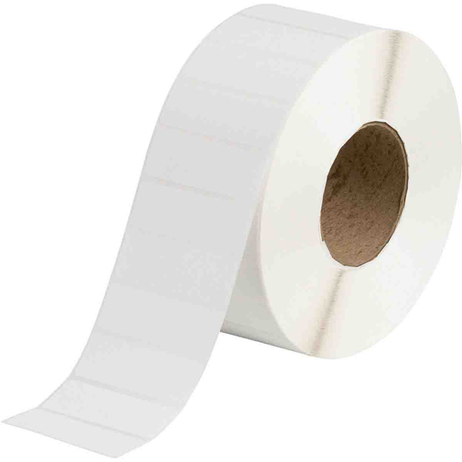 Thermal Transfer Label, 1" x 3", Acrylic Adhesive, White
