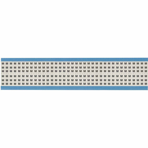 Product image for Brady HH-M-SC-PK Solid Letters Scored Wire Marker Card, M