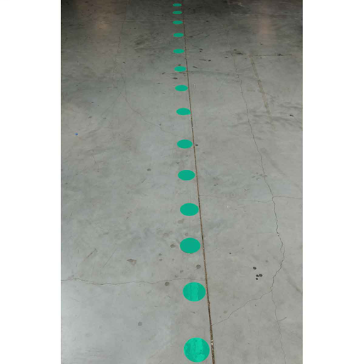 Product image for Brady 121036 Vinyl Aisle Marking Dots, 5", Roll of 500 Each, Yellow