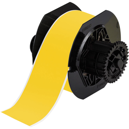 Brady B30C-2250-595-YL B30 Series Indoor/Outdoor Vinyl Labels, 2.25" W x 100' L, Yellow