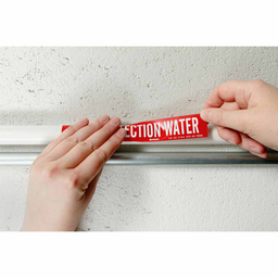 INSTRUMENT AIR Pipe Marker, 2.25" H x 2.75" W, Card of 3 Each, Fits Pipes 0.75" Dia. or Smaller