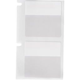 BMP61 M611 TLS 2200 Self-Laminating Vinyl Wire and Cable Labels, 1" H x 1" W, Roll of 250 Labels, Clear/White