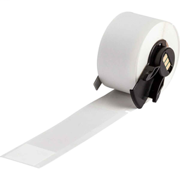 Brady PTL-23-427 BMP61 M611 TLS 2200 Self-Laminating Vinyl Wire and Cable Labels, 4" H x 1" W, Roll of 100 Labels, Clear/White