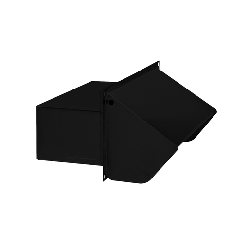 Product image for Broan 639 4-7/8 x 5-5/8 x 12-3/4 Inch Epoxy Steel Black Wall Cap
