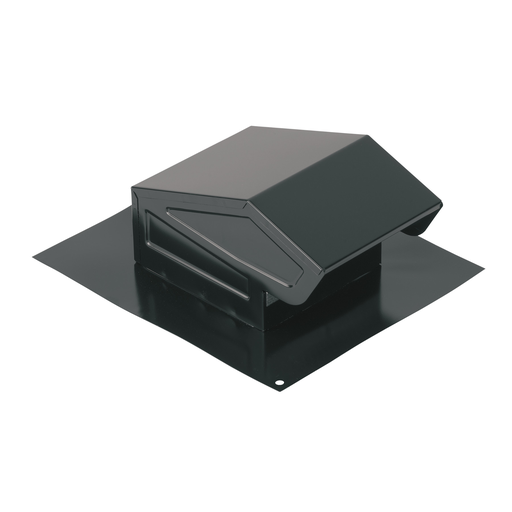 Broan 636 Size 4-3/8 x 10-1/4 x 11 Inch Black Roof Cap