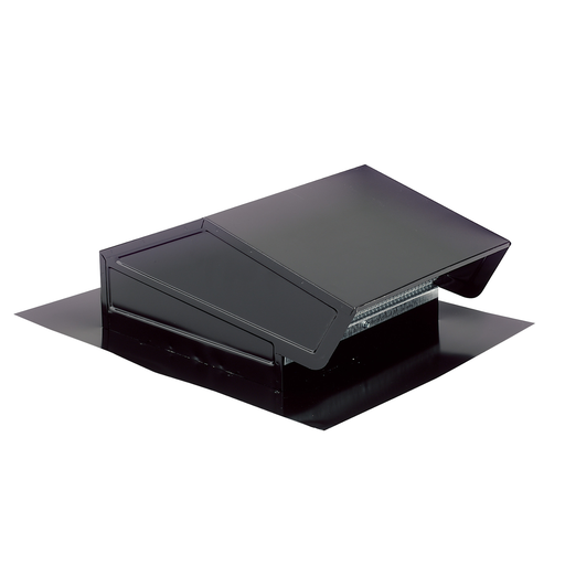 Broan 634 6-5/8 x 14-1/4 x 18-3/4 Inch Steel Black Roof Cap