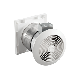 Broan 512M 0.7 Amp 120/127 Volt 70 CFM 3.5 Sones 8 Inch White Polymeric Square Grille Ventilator