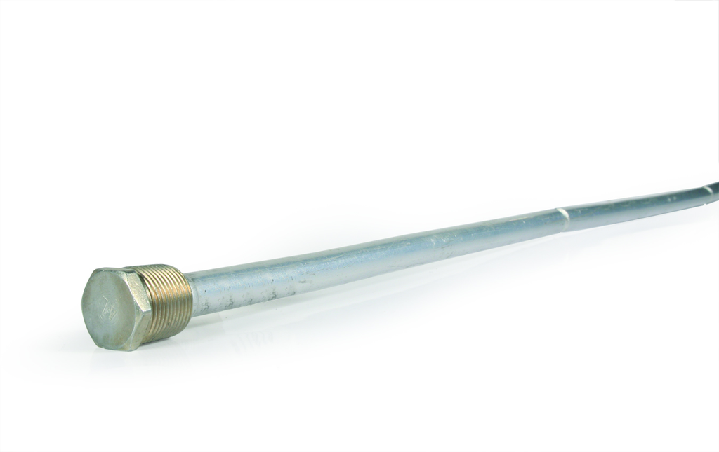 Anode Rod - Alum 3/4"-14NPTx42"Lx0.625"OD 3-Segment (TUBE)