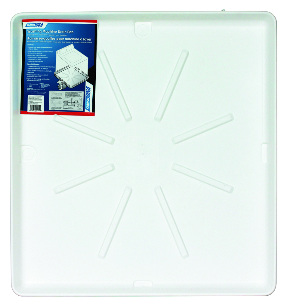 WM Drain Pan-30"x 32" OD w/PVC Fitting (E/F)