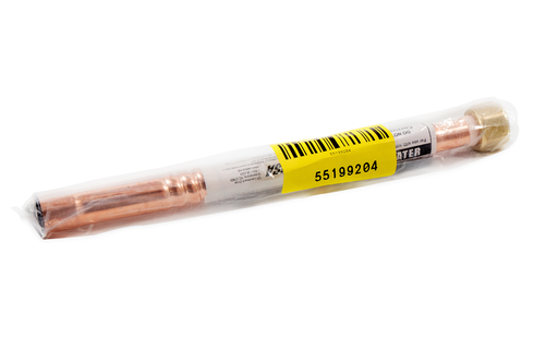 Water Connector 12" x 3/4" FIP x SWT, Flex Copper (BULK)