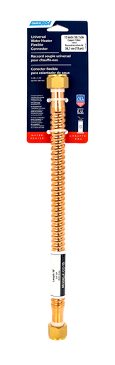 Water Connector 15"x3/4" FIPx3/4" FIP, Flex Copper(SKPK) LLC