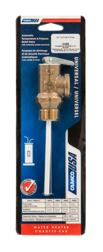 T&P Valve 3/4" w/5" Probe, 150psi, "LeadFree" (SKPK)