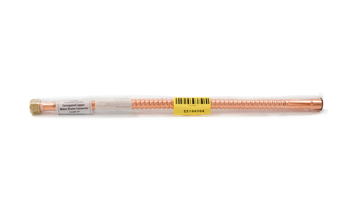Water Connector 24" x 3/4" FIP x SWT, Flex Copper (BULK)