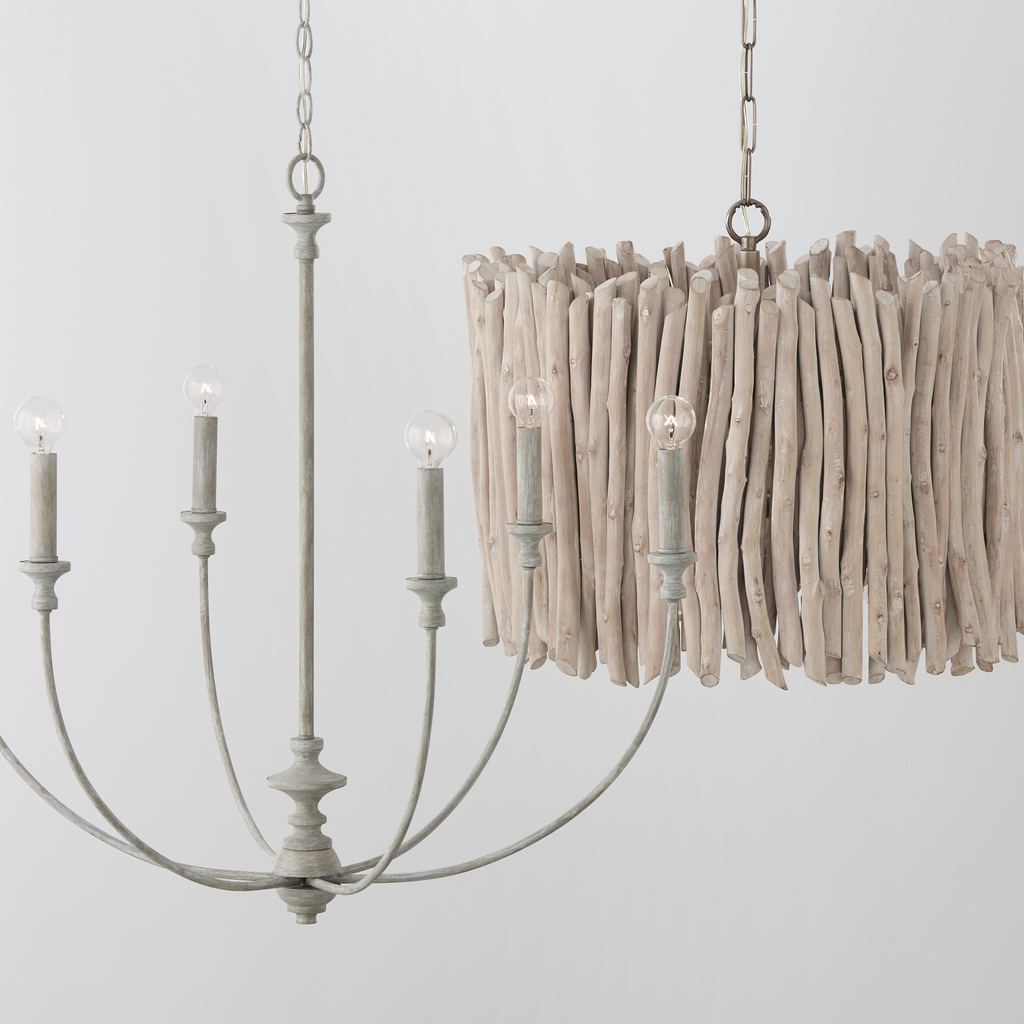 Product image for Penelope 6 Light Chandelier - Painted Gray