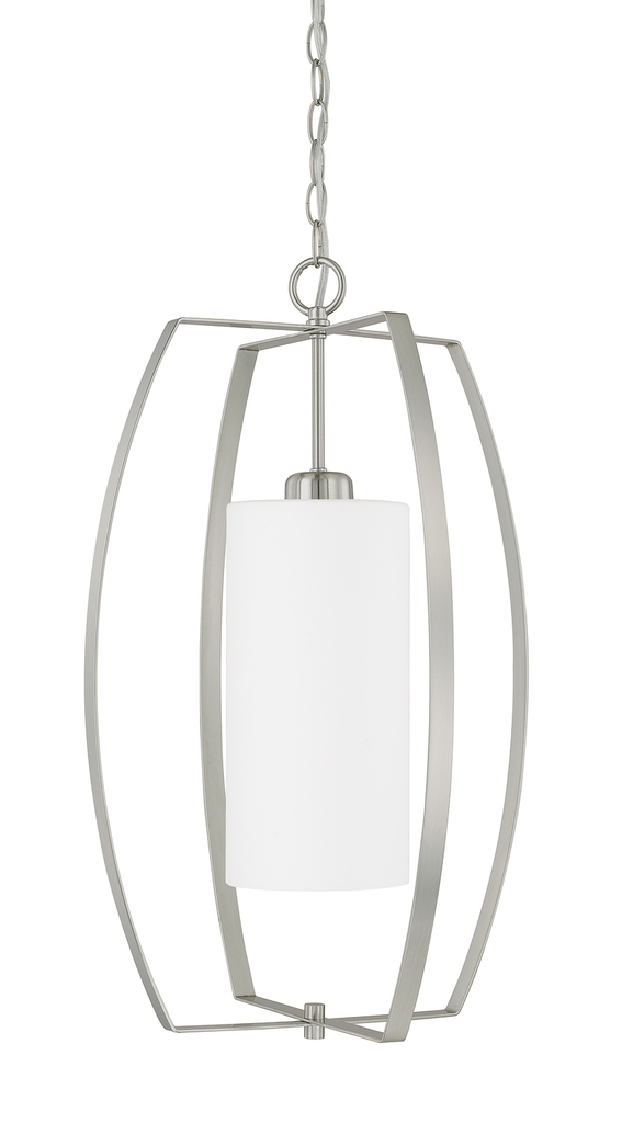 Product image for CAPLTF 515912BN-343 1 LIGHT FOYER BRUSHED NICKEL