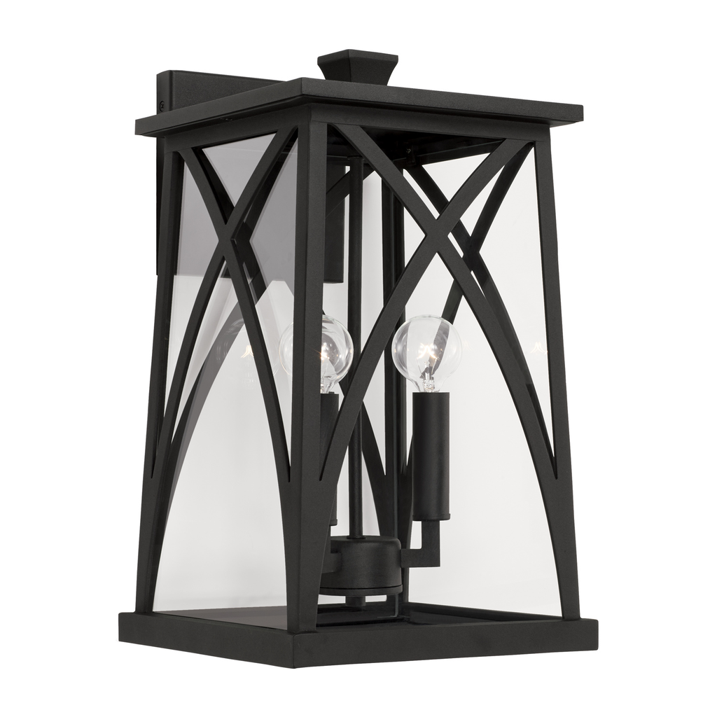 Product image for Marshall 3 Light Medium Wall Lantern - Black