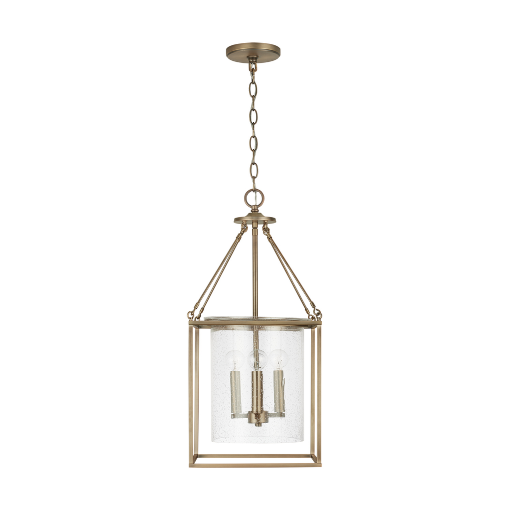 Product image for 4 Light Pendant - Aged Brass