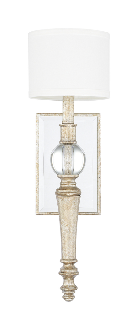 Product image for Carlyle 1 Light Wall Sconce - Gilded Silver
