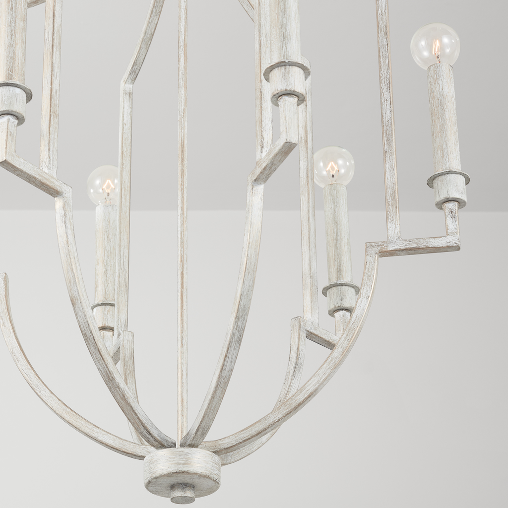 22" W x 31" H 6-Light Foyer in Winter White