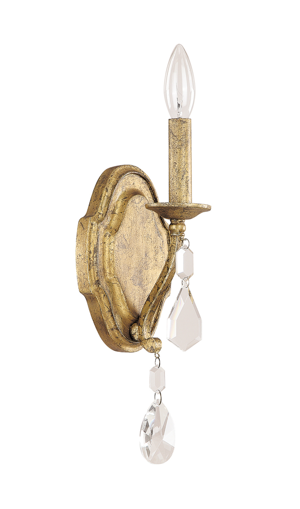 Product image for Blakely 1 Light Wall Sconce - Antique Gold w/ Crystal