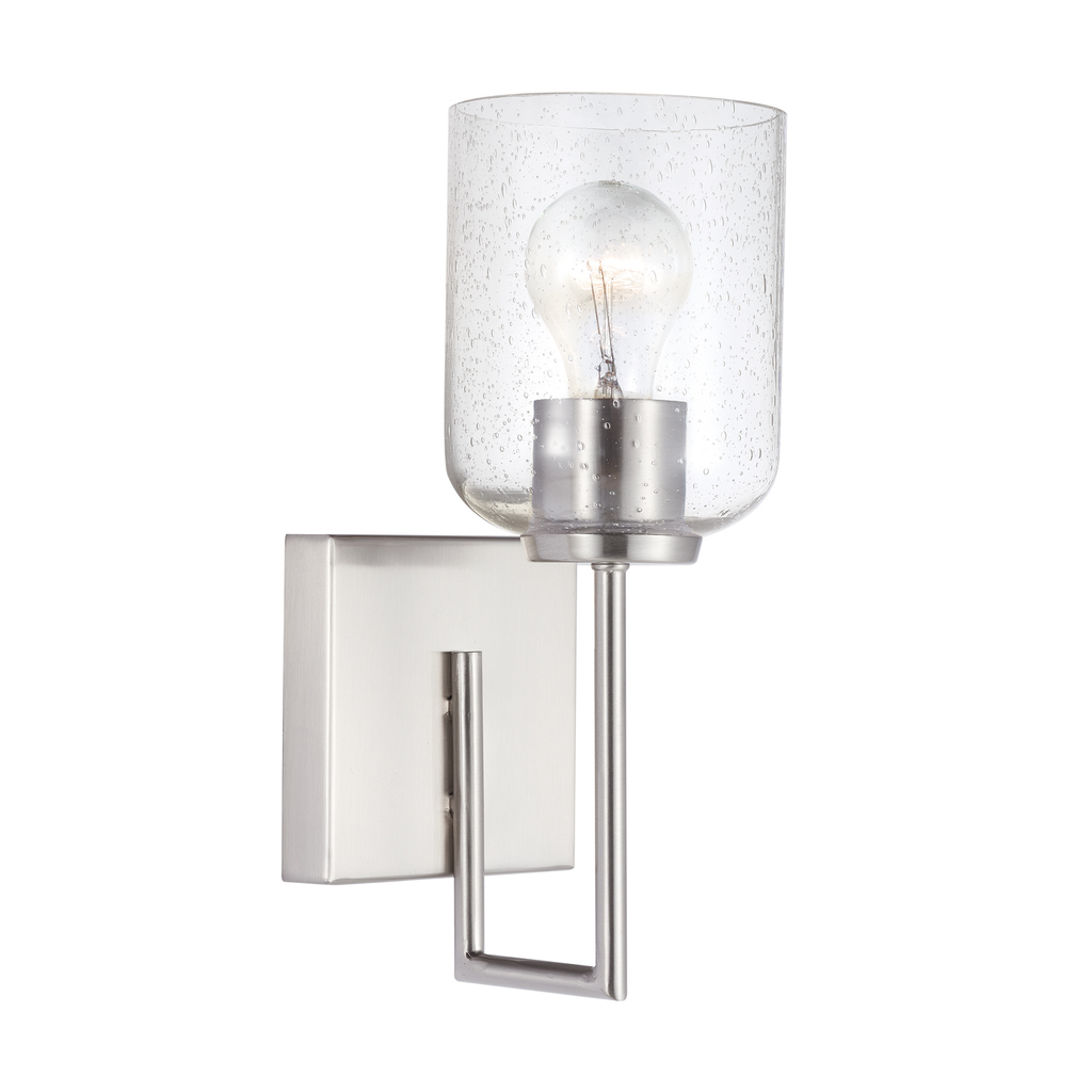 Product image for Carter 1 Light Wall Sconce - Brushed Nickel