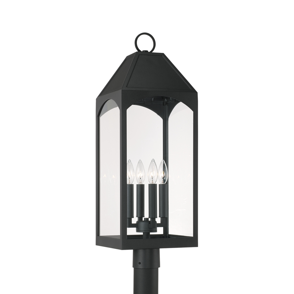 Product image for Burton 4 Light Post Lantern - Black