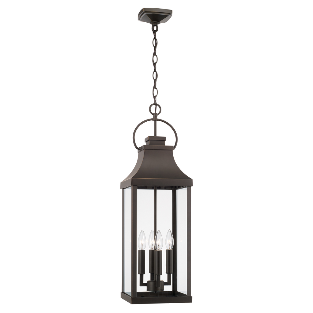 Product image for Bradford 4 Light Hanging Lantern - Oiled Bronze