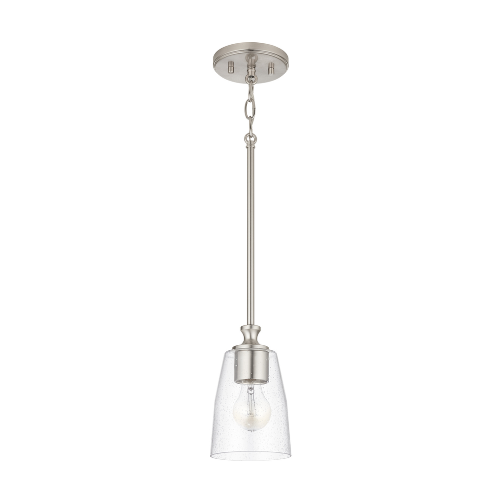 Product image for Myles 1 Light Pendant - Brushed Nickel