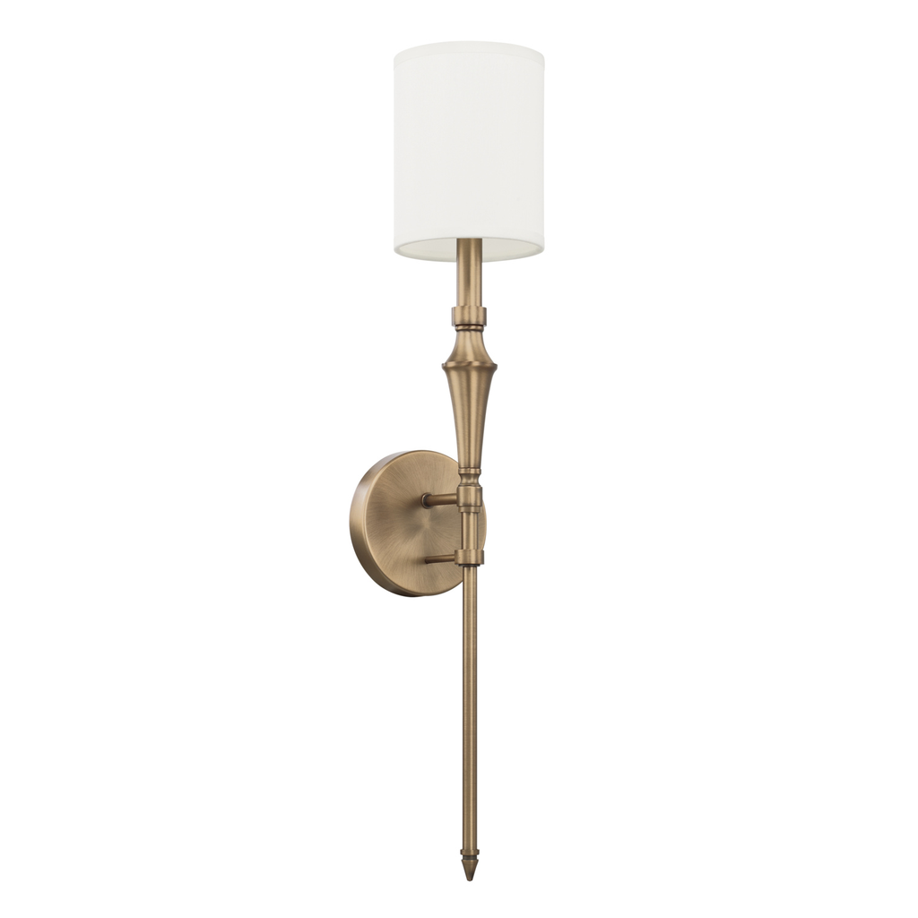 Product image for 1 Light Wall Sconce - Aged Brass