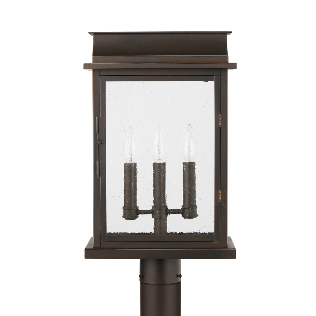 Product image for Bolton 3 Light Post Lantern - Oiled Bronze
