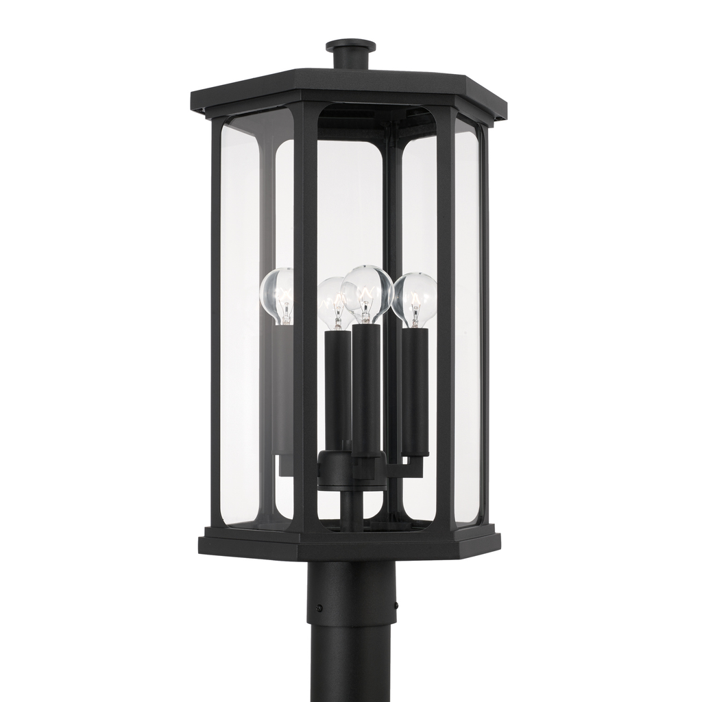 Product image for Walton 4 Light Post Lantern - Black