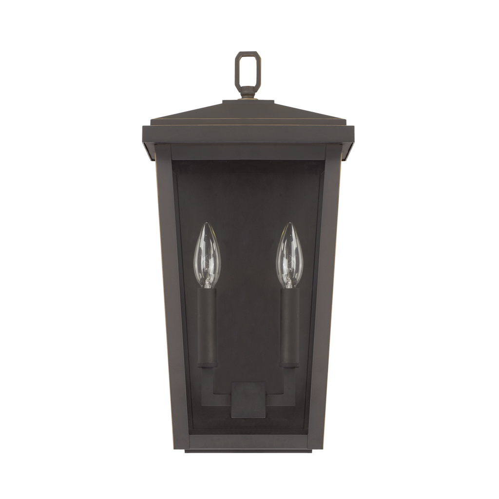 Product image for Donnelly 2 Light Medium Wall Lantern - Oiled Bronze