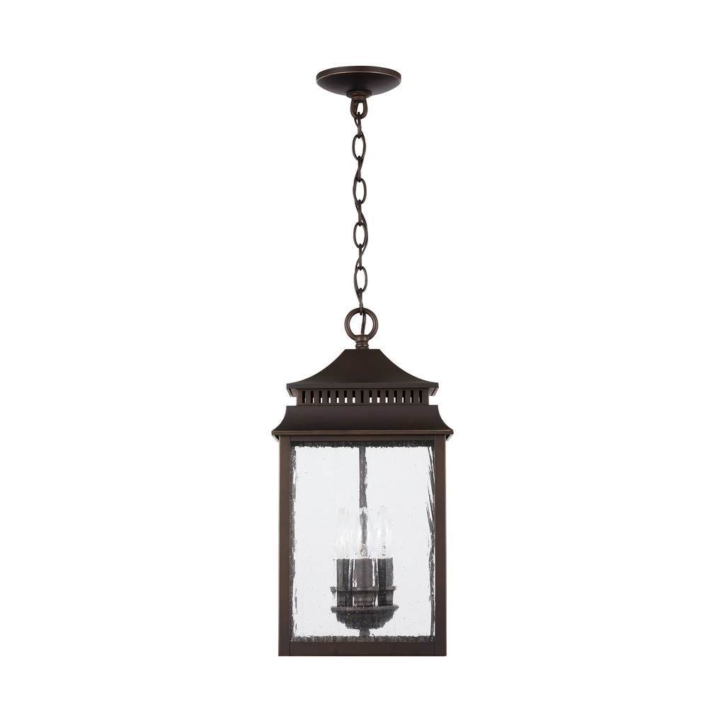 Product image for Sutter Creek 3 Light Hanging Lantern - Oiled Bronze
