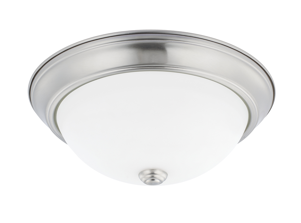 Product image for HomePlace Ceiling 2 Light Flush Mount - Brushed Nickel