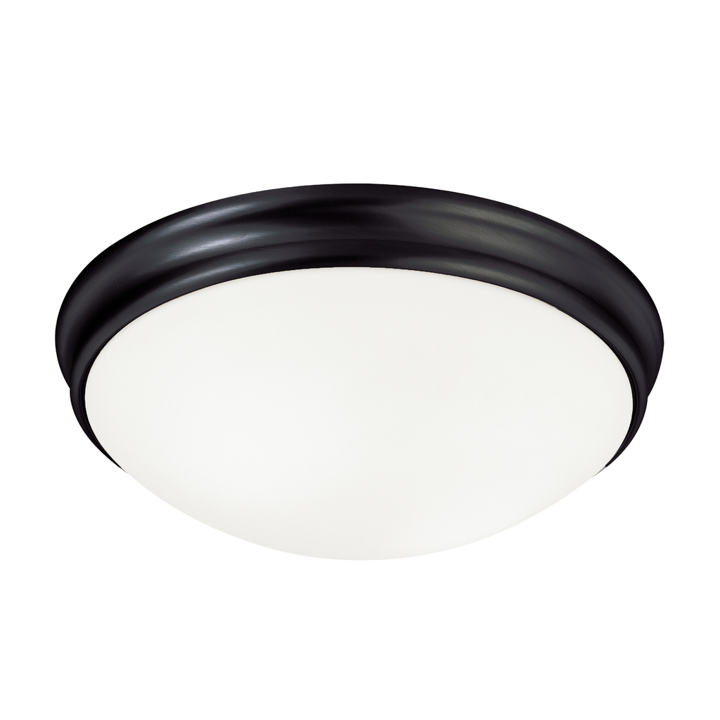Product image for 3 Light Flush Mount - Matte Black