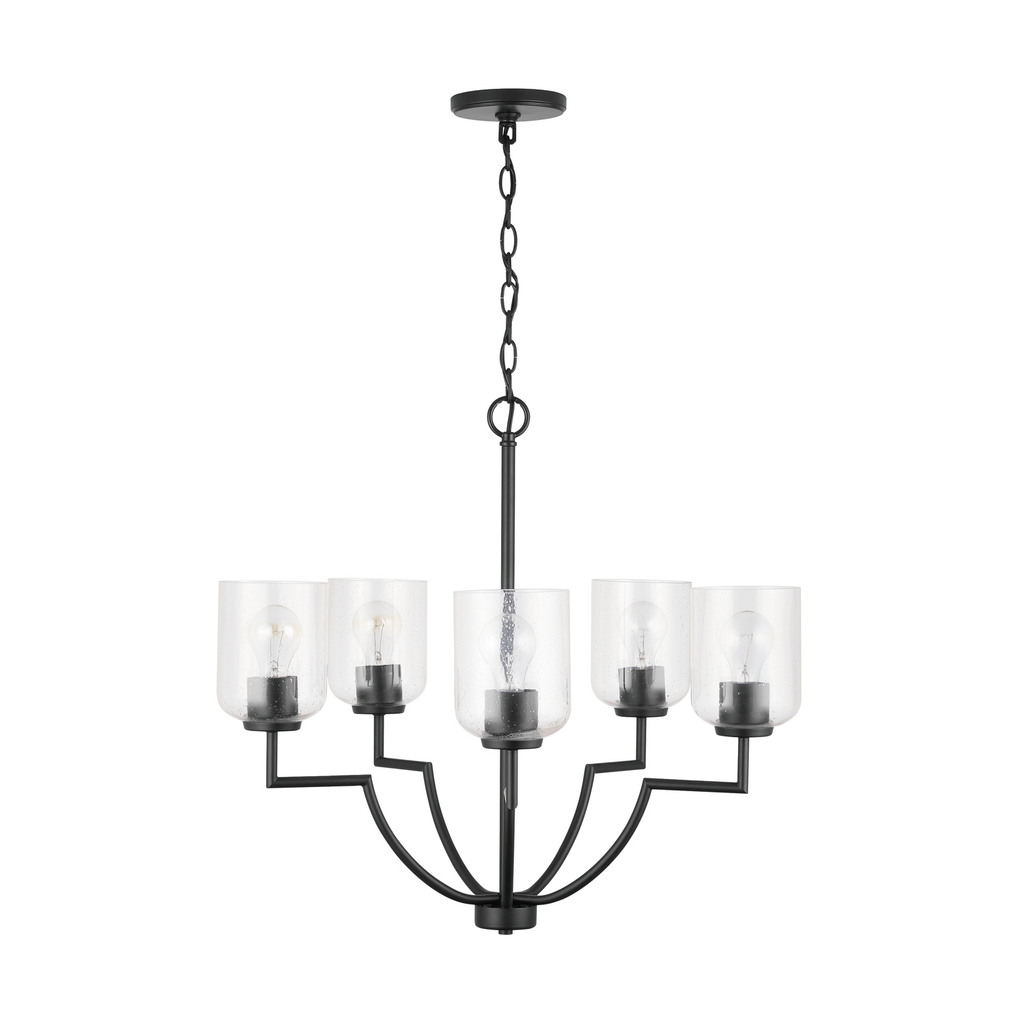 Product image for Carter 5 Light Chandelier - Matte Black