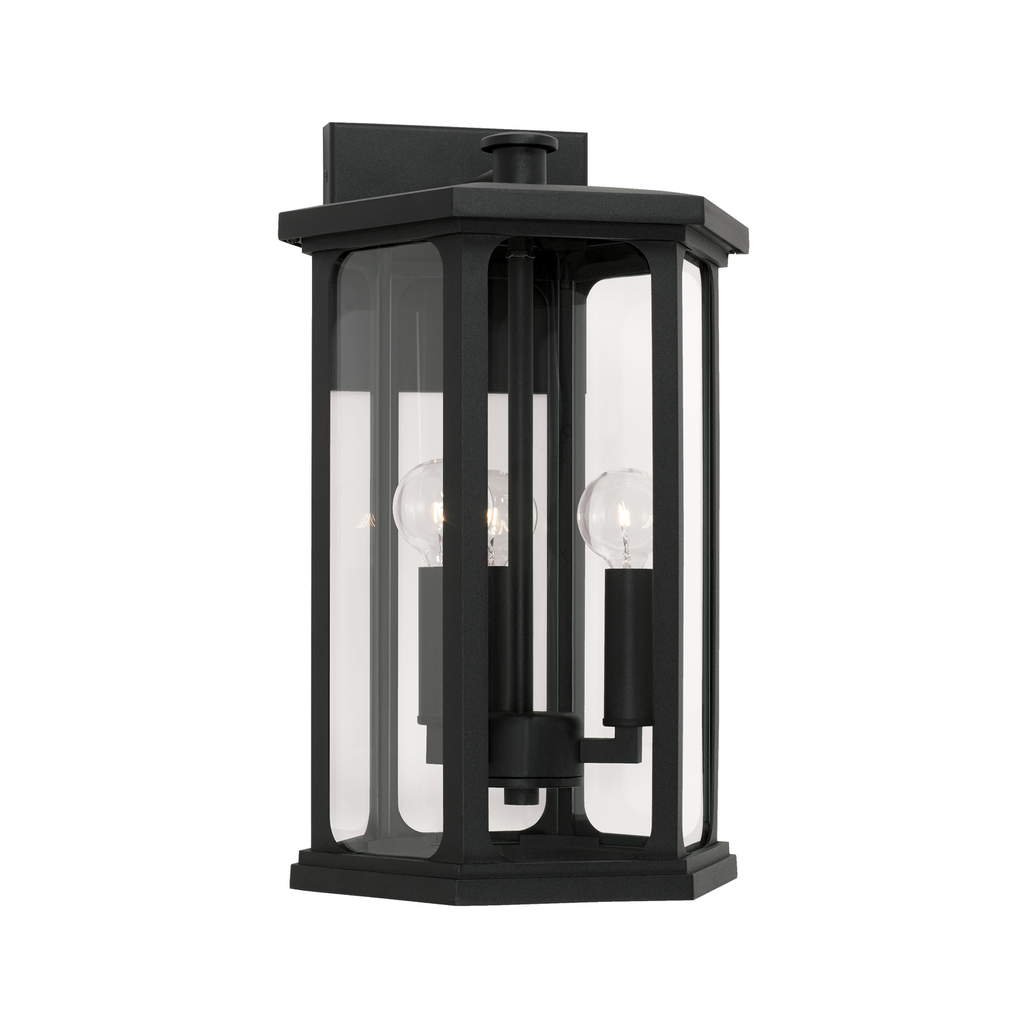 Product image for Walton 3 Light Medium Wall Lantern - Black