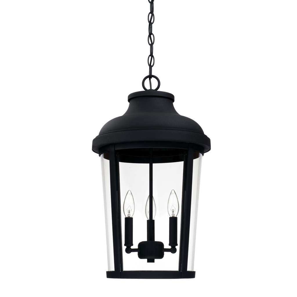 Product image for Dunbar 3 Light Hanging Lantern - Black