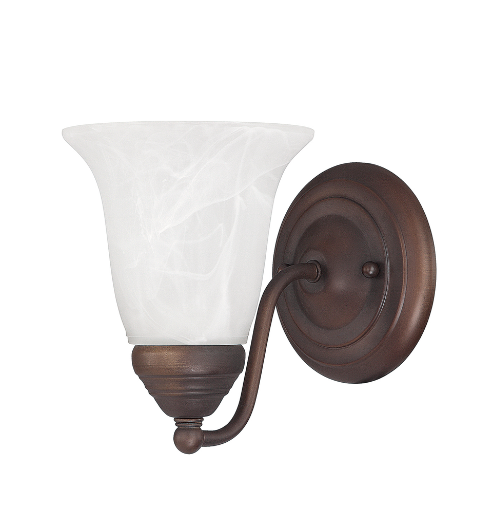 Product image for 1 Light Wall Sconce - Burnished Bronze