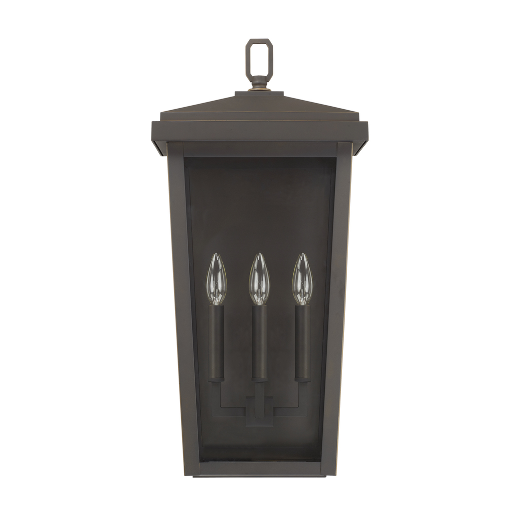 Product image for Donnelly 3 Light Large Wall Lantern - Oiled Bronze