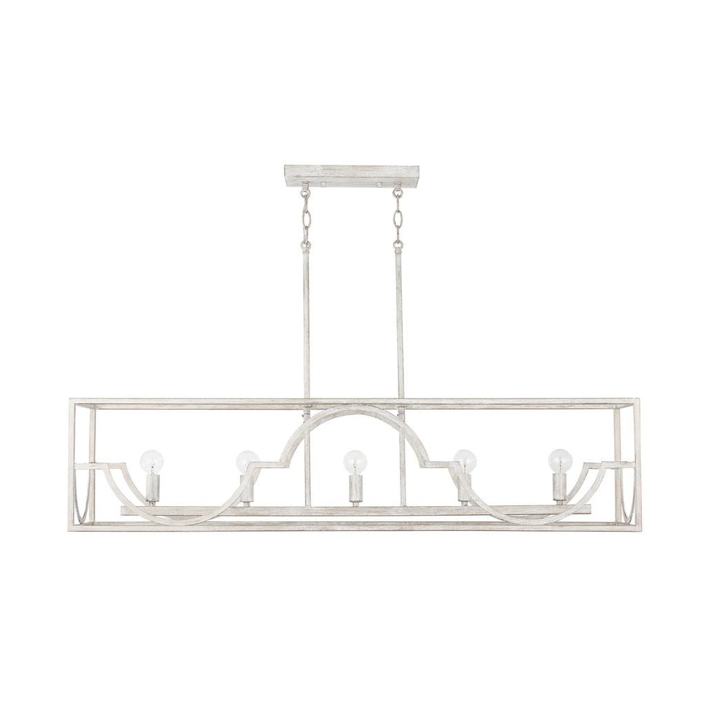 Product image for CAPLTF 838551WW 5 LIGHT ISLAND WINTER WHITE5 60 WATT E12 CANDELABRA