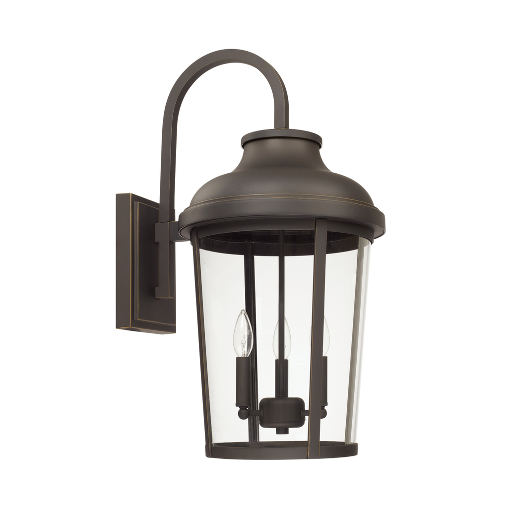 Product image for Dunbar 3 Light Large Wall Lantern - Oiled Bronze