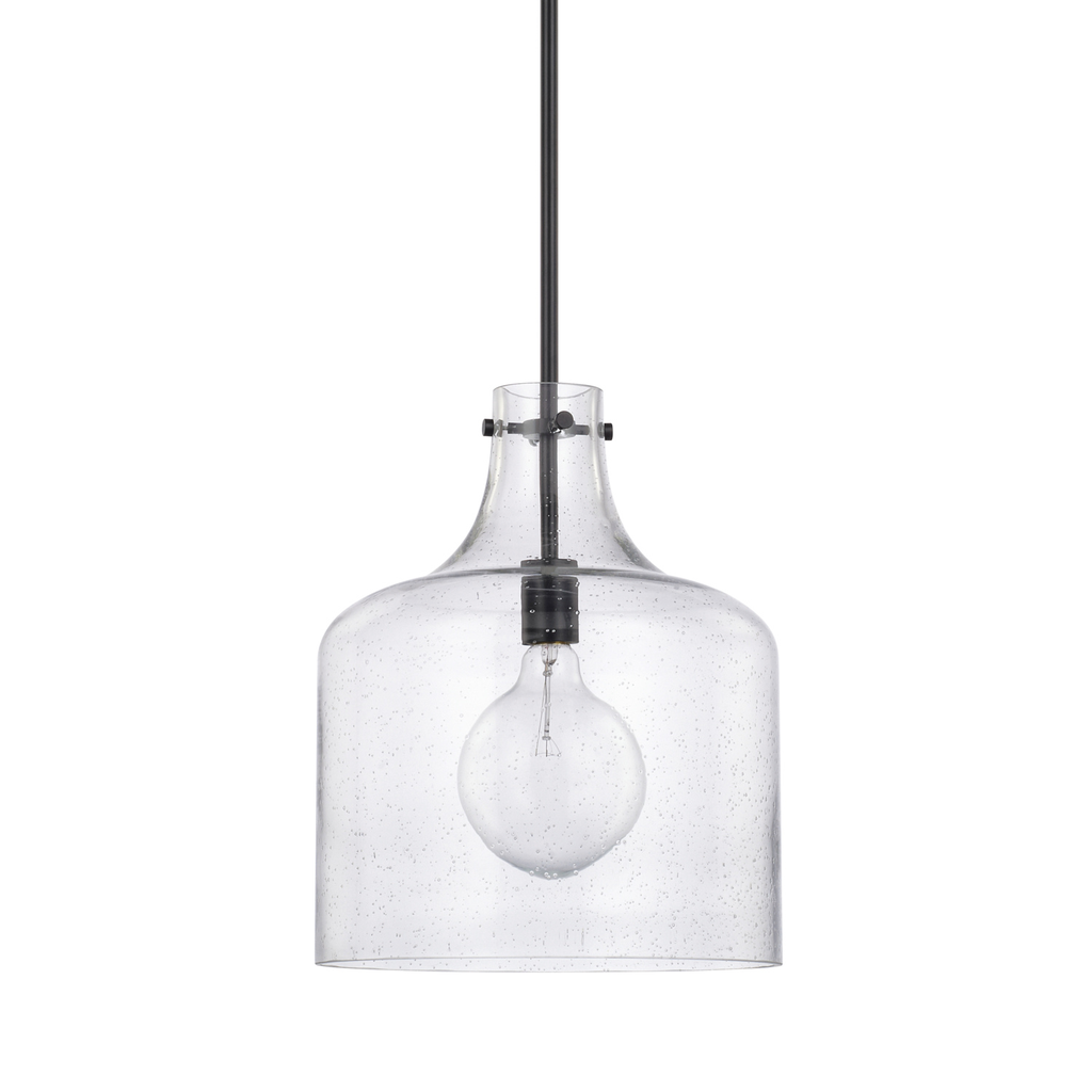 Product image for HomePlace 1 Light Pendant - Matte Black