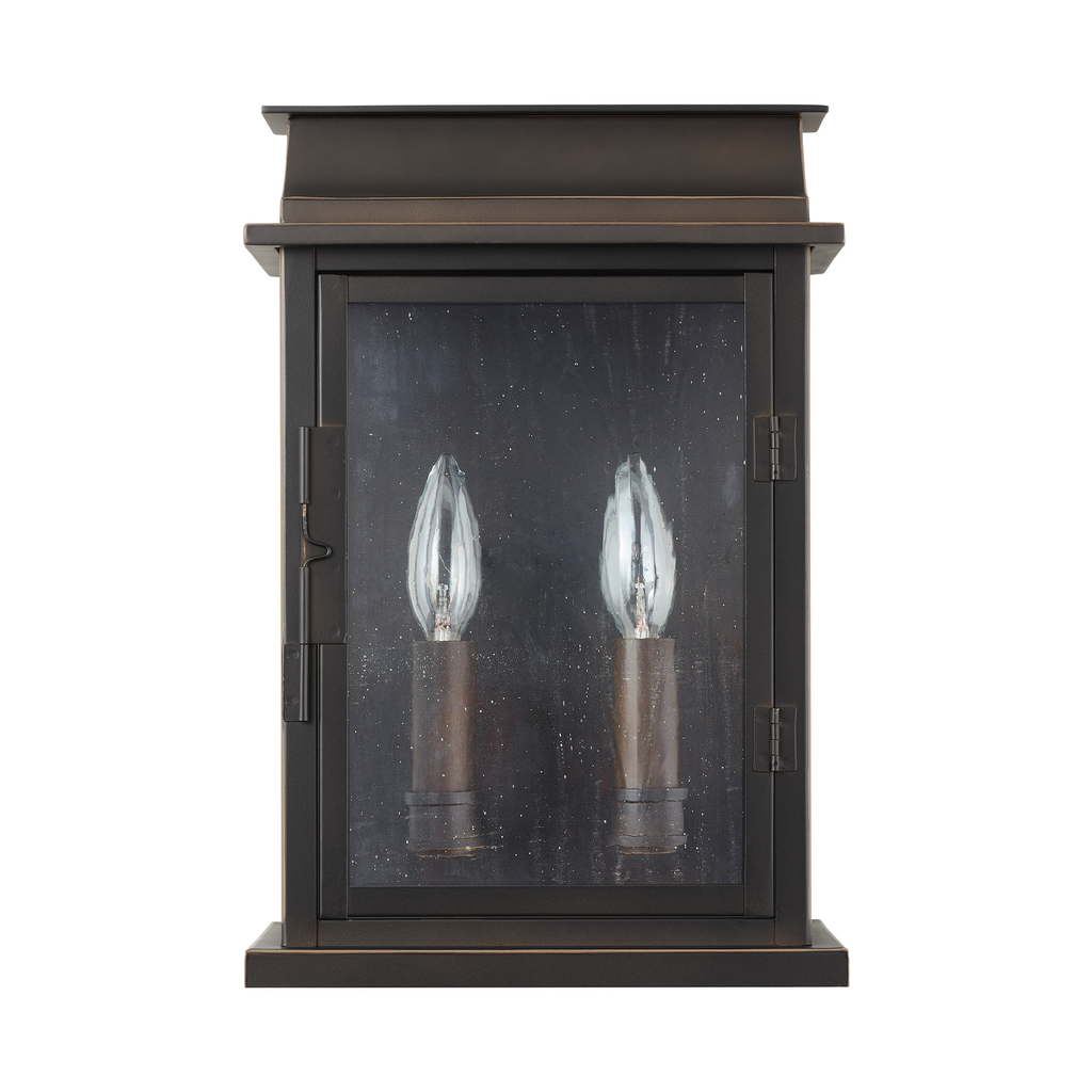 Product image for Bolton 2 Light Medium Wall Lantern - Oiled Bronze