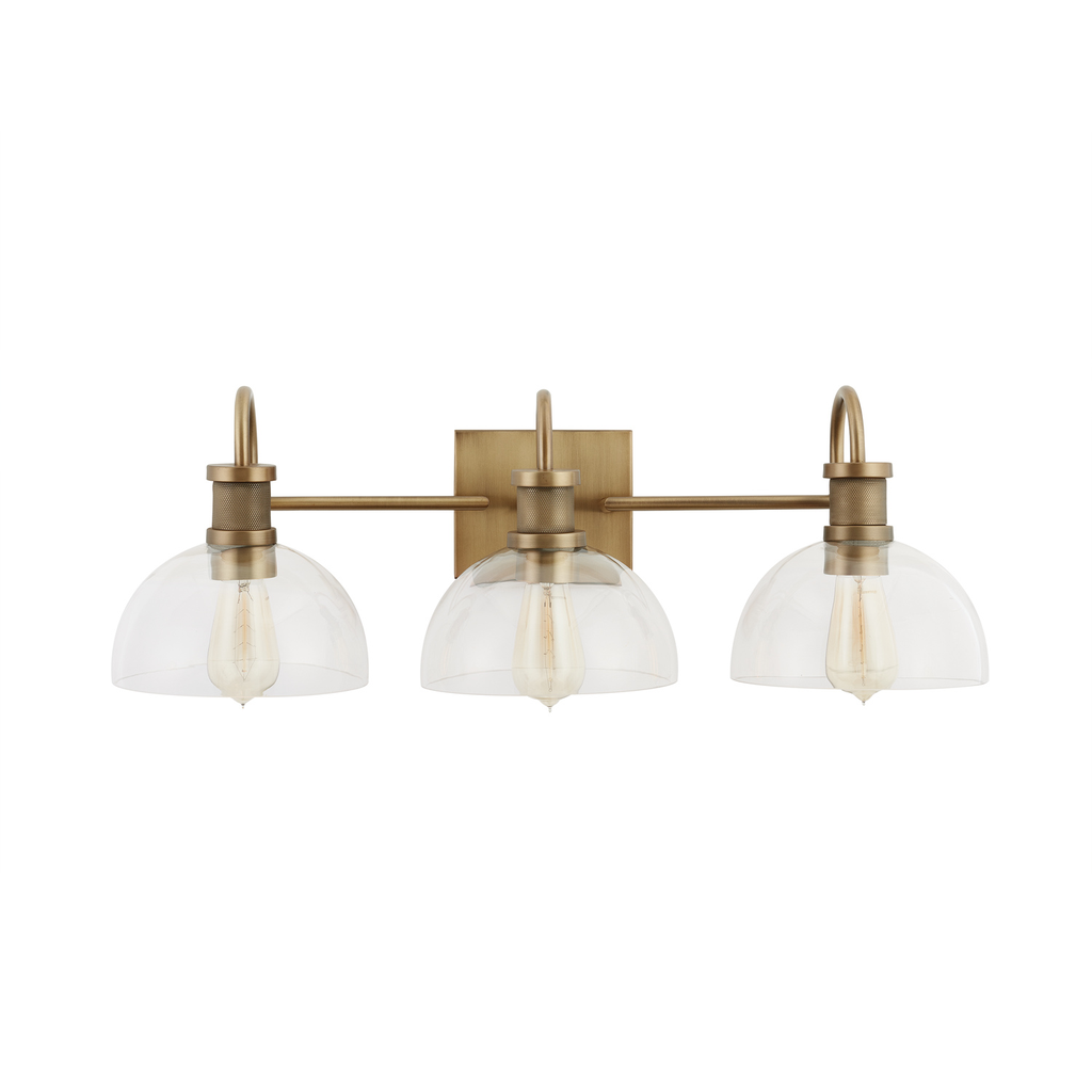 Product image for 3 Light Vanity - Aged Brass