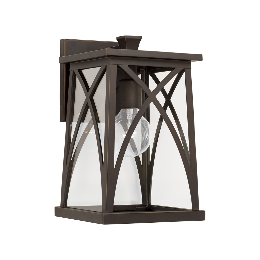 Product image for Marshall 1 Light Small Wall Lantern - Oiled Bronze