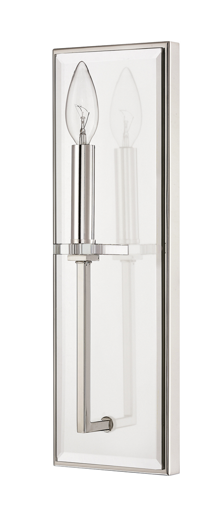 Product image for Morgan 1 Light Wall Sconce - Polished Nickel