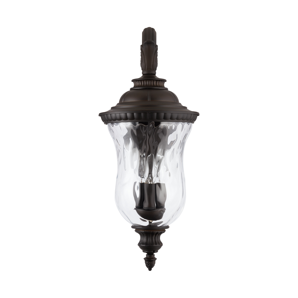 Product image for CAPLTF 939831OZ 3 LIGHT OUTDOOR WALL LANTERN OILED BRONZE 3 60 WATT E12 CANDELABRA