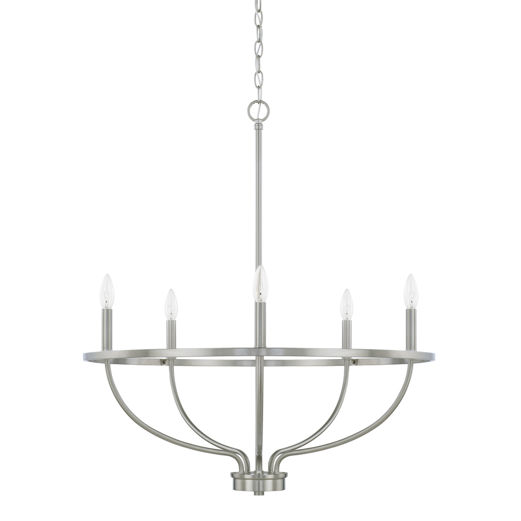 Product image for Greyson 5 Light Chandelier - Brushed Nickel